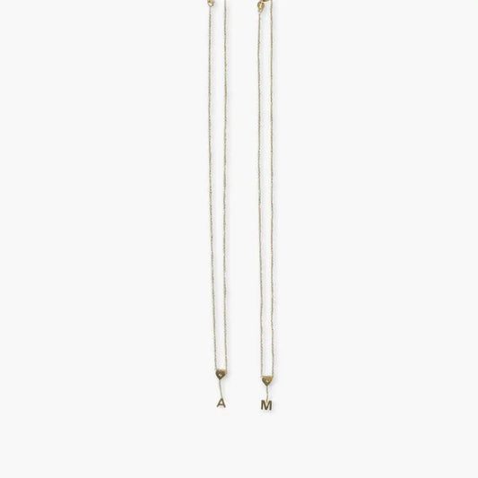 MPJ 14k initial necklace